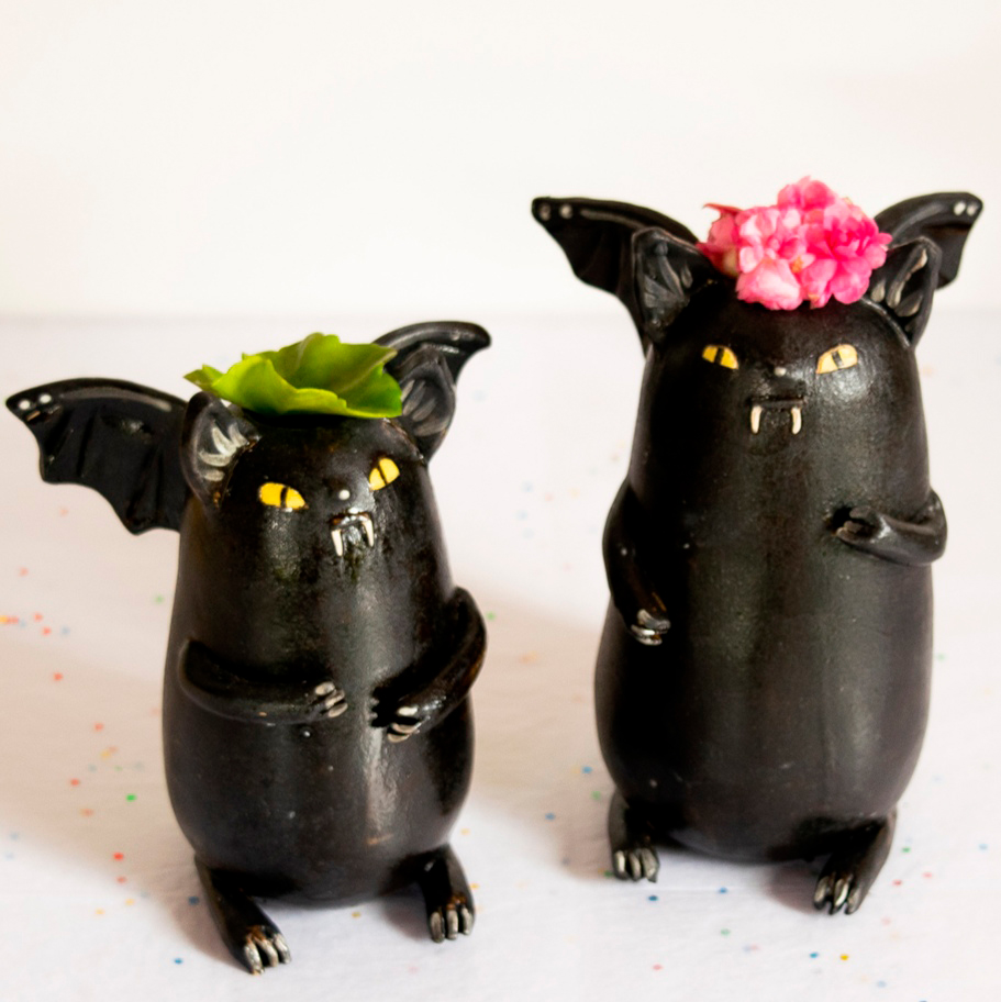 cerámica de murciélagos