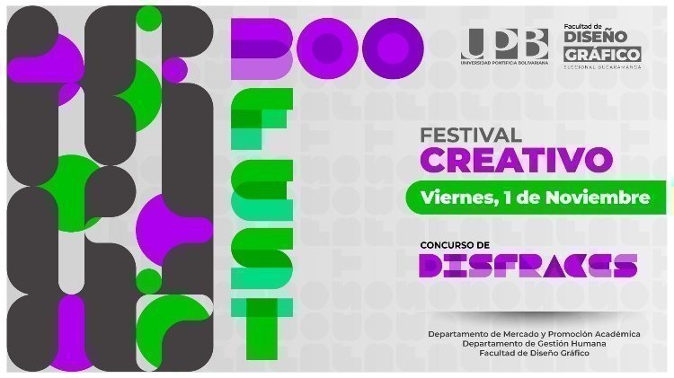 Pieza gráfica Boo Fest UPB BGA