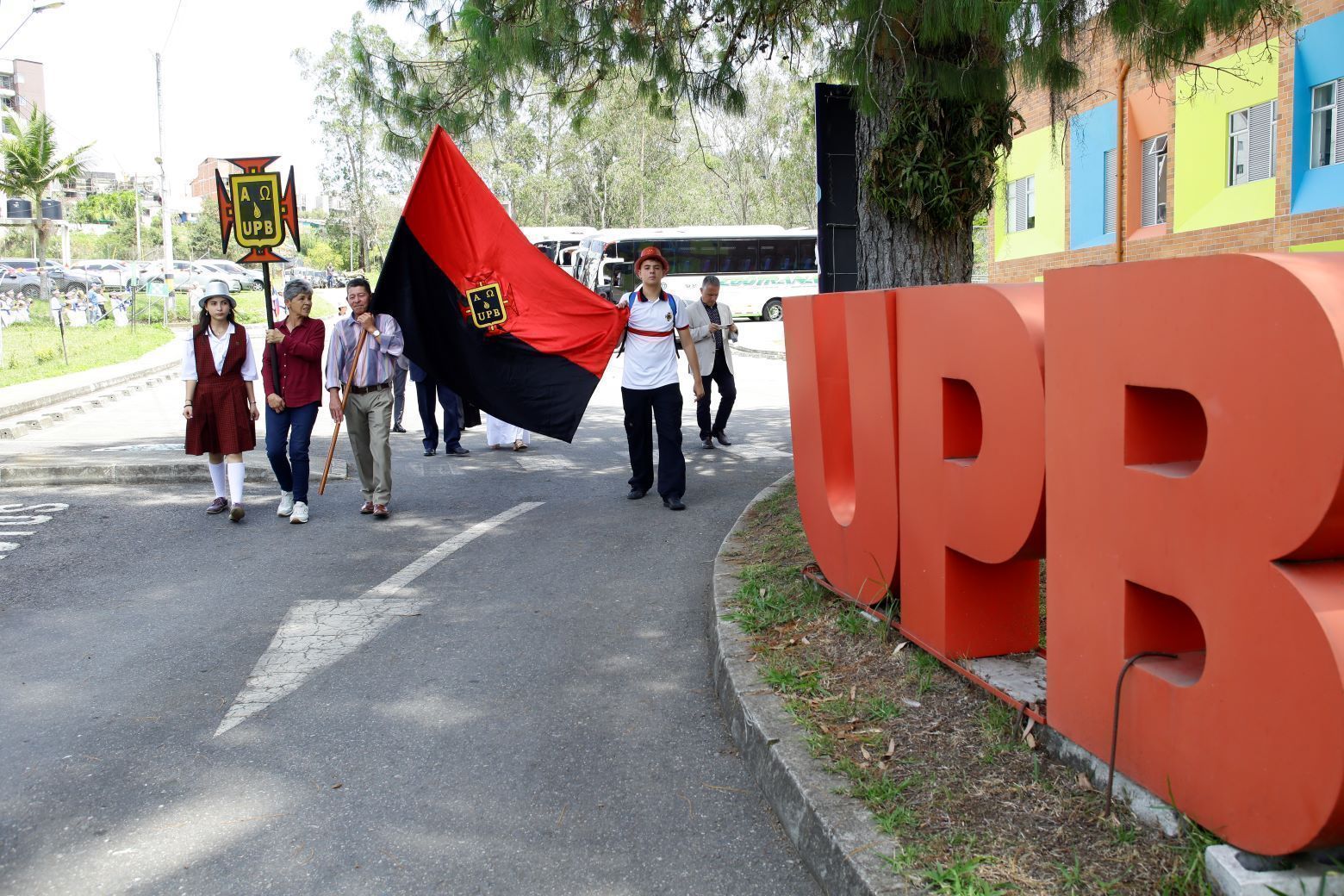 Finalización del recorrido en las instalaciones del colegio de la UPB Marinilla