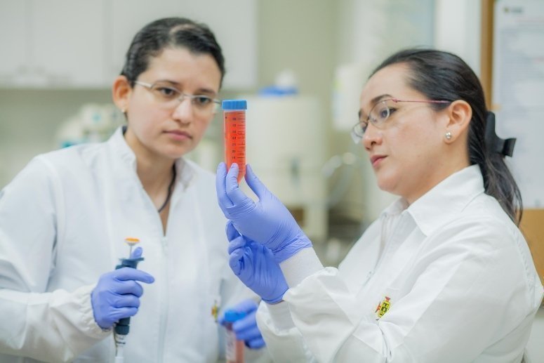 Investigadores en el laboratorio