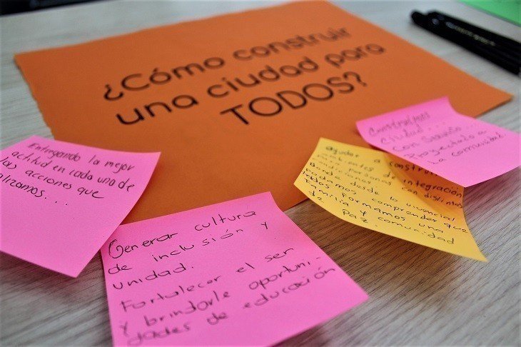 La participación de los asistentes a través de dinámicas expresaron sus acciones para cambiar el mundo.