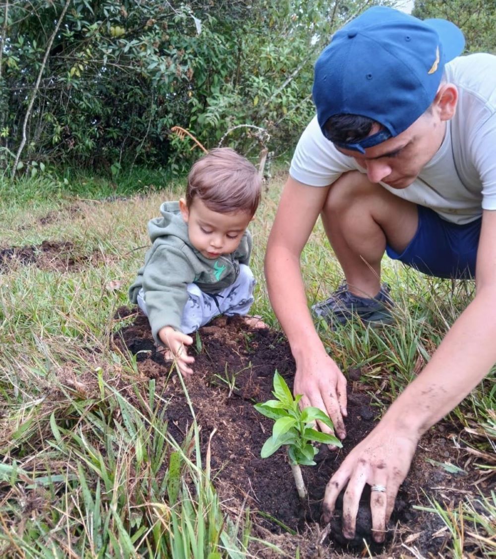 Foto Juan Manuel Cardona e hijo