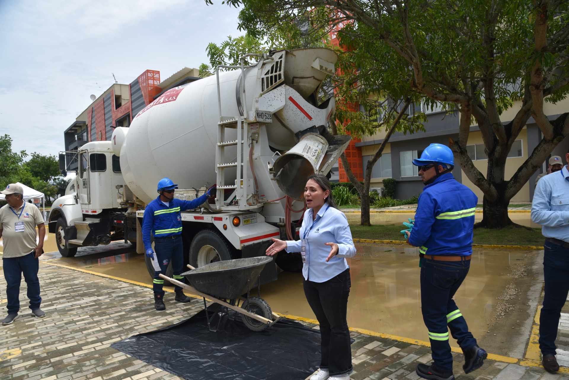 Demostración de la empresa Concretos de la Costa