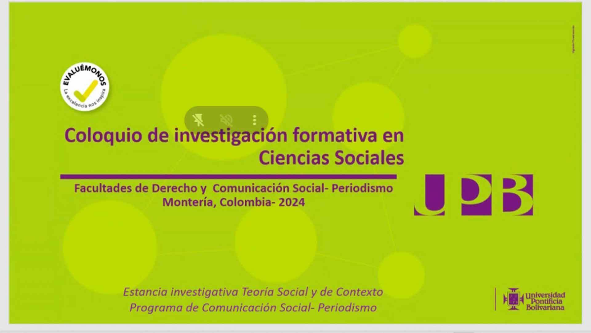 II Coloquio de Investigación Formativa en Derecho y Ciencias Sociales, un enfoque internacional