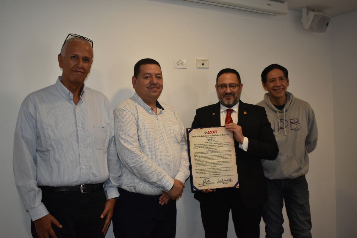 ACOFI reconoce al programa de Ingeniería Eléctrica de la UPB en sus 75 años de trayectoría    
