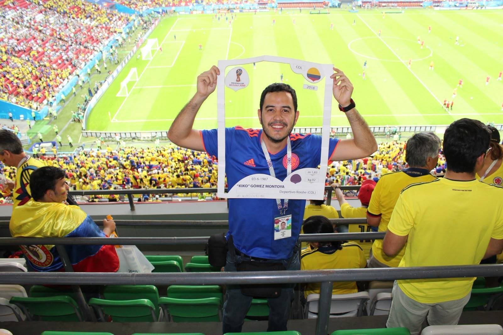 Juanes Gómez vivió el Mundial de Rusia 2018, una experiencia que hoy utiliza como referencia para analizar los costos y decisiones financieras que implica asistir a una Copa del Mundo.