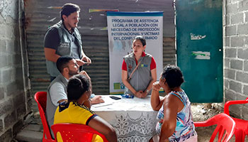 Proyección social en UPB Montería a través del convenio opción legal