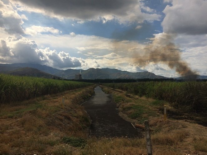 Fotografía de un paisaje en el que se muestran elementos naturales en relación con el hombre 