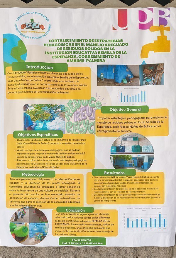 Exhibición de pósters donde los estudiantes presentaron de manera visual y concreta sus hallazgos